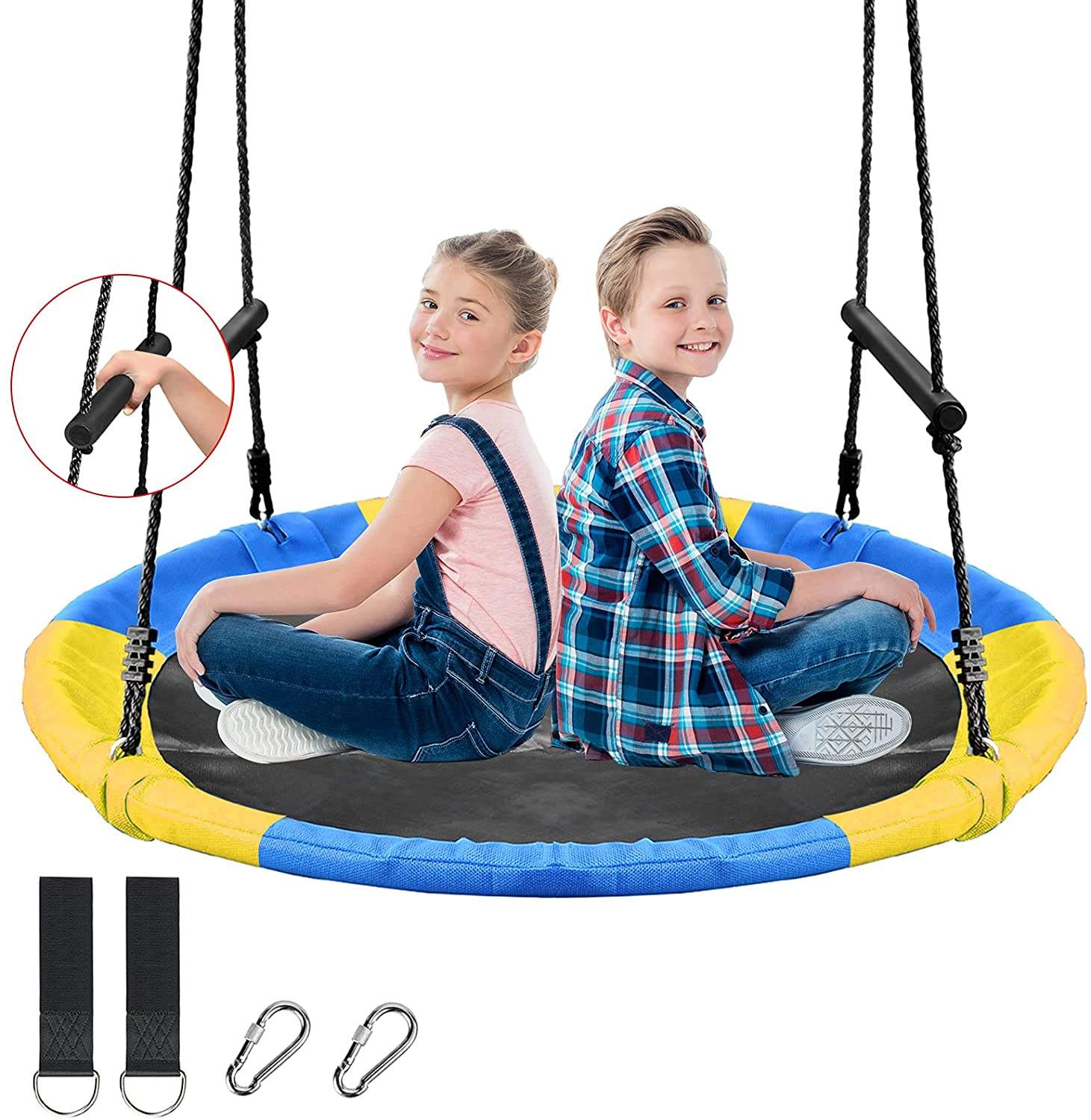Nest Web Net Tree Swing Monkey - مراجعة Kids Outdoor Nest Swing وسعره