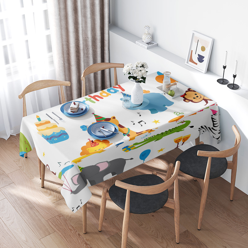 Cute Animal Tablecloth Kids Pa - مراجعة Kids Outdoor Dining Table وسعره