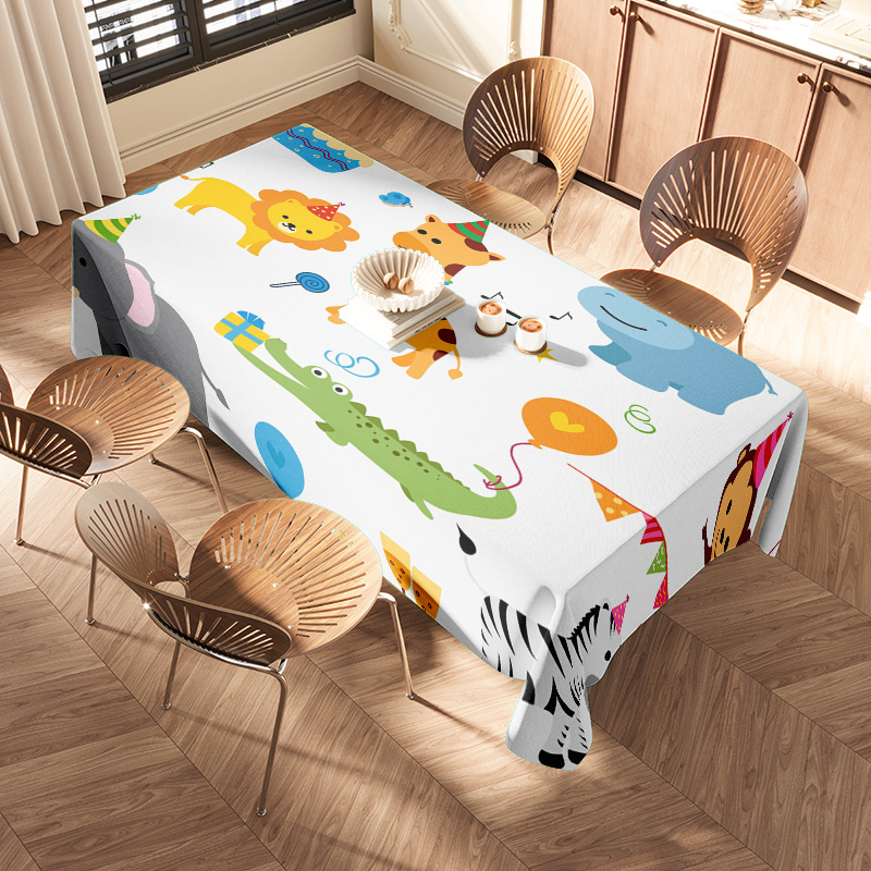 Cute Animal Tablecloth Kids Pa - مراجعة Kids Outdoor Dining Table وسعره