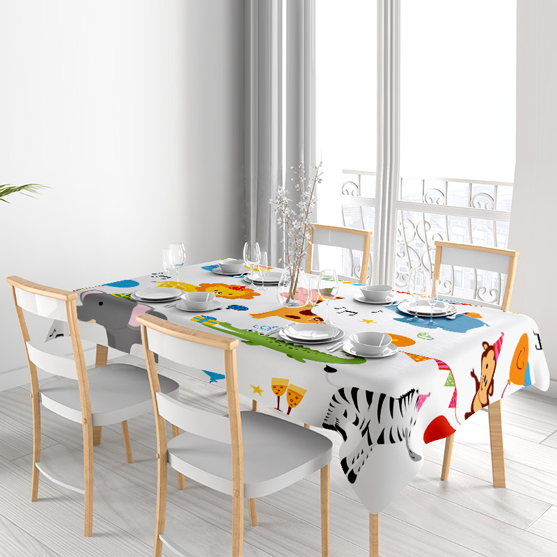 Cute Animal Tablecloth Kids Pa - مراجعة Kids Outdoor Dining Table وسعره