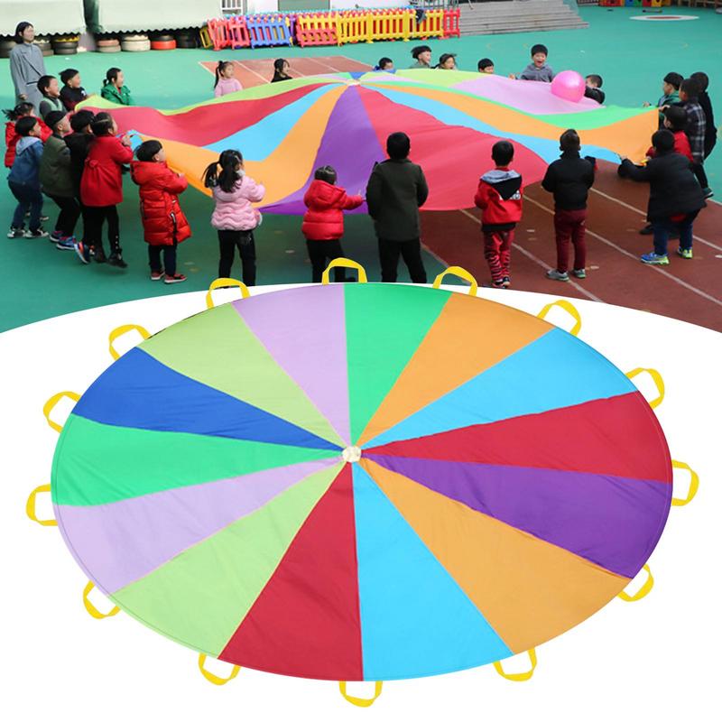 Rainbow Parachute For Kids Spo - مراجعة Kids Outdoor Umbrella وسعره