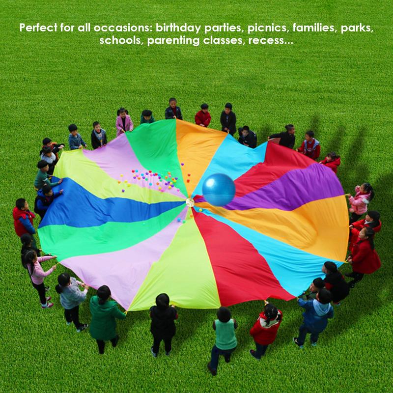 Rainbow Parachute For Kids Spo - مراجعة Kids Outdoor Umbrella وسعره