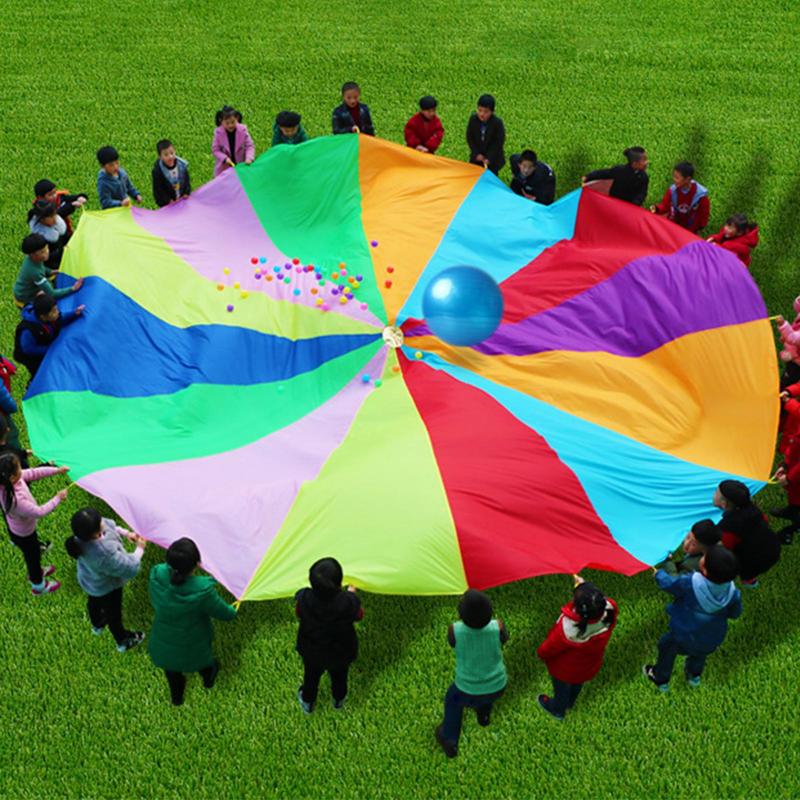 Rainbow Parachute For Kids Spo - مراجعة Kids Outdoor Umbrella وسعره