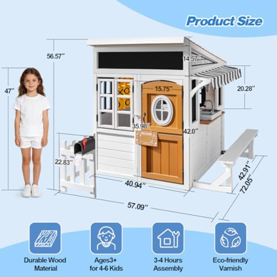 Outdoor playhouse for kids 3-1 - مراجعة Kids Outdoor Chalkboard وسعره