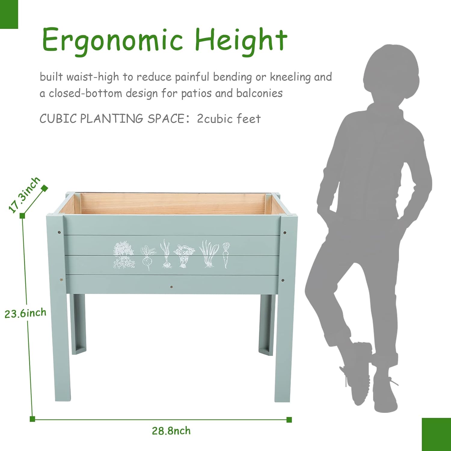 Raised Garden Bed-Planters for - مراجعة Kids Outdoor Chalkboard وسعره