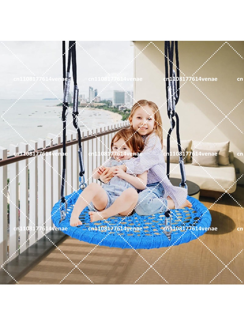 Outdoor Round Disc Swing for K - مراجعة Kids Outdoor Nest Swing وسعره