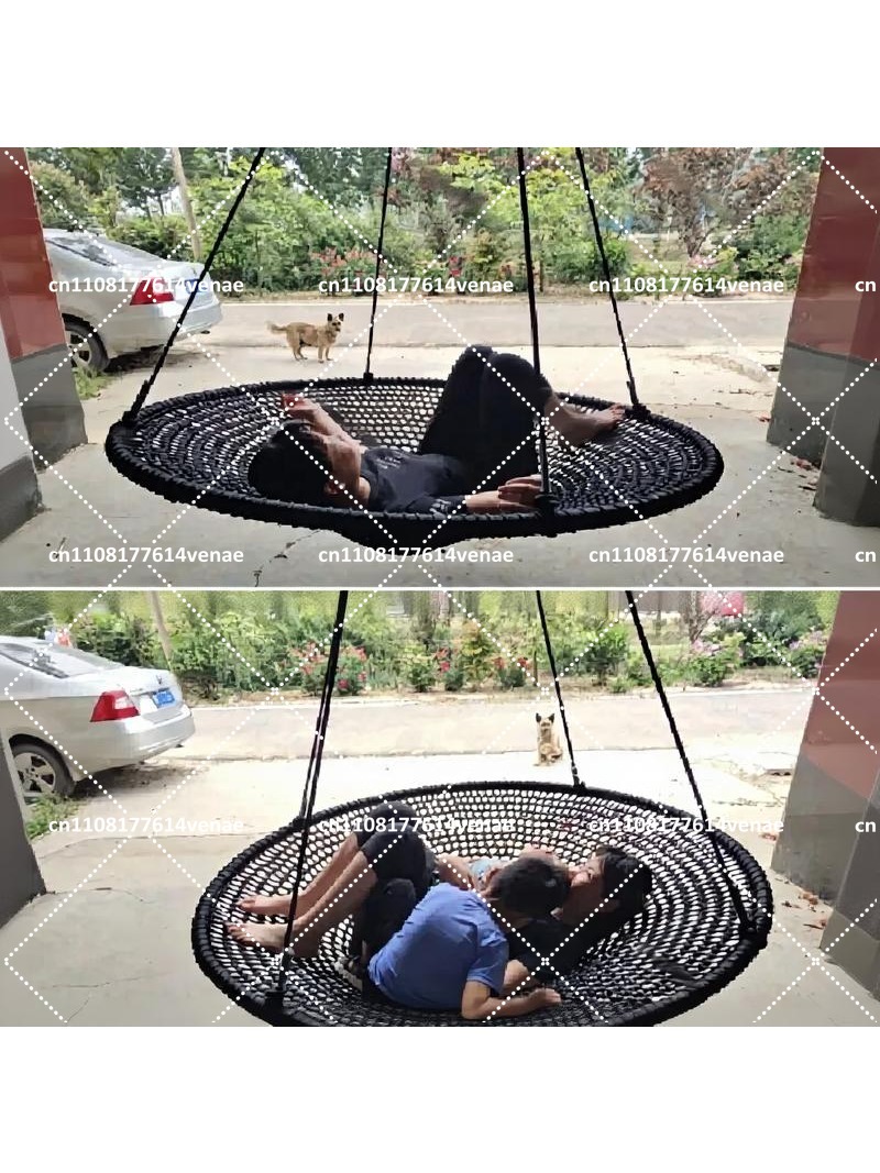 Outdoor Round Disc Swing for K - مراجعة Kids Outdoor Nest Swing وسعره