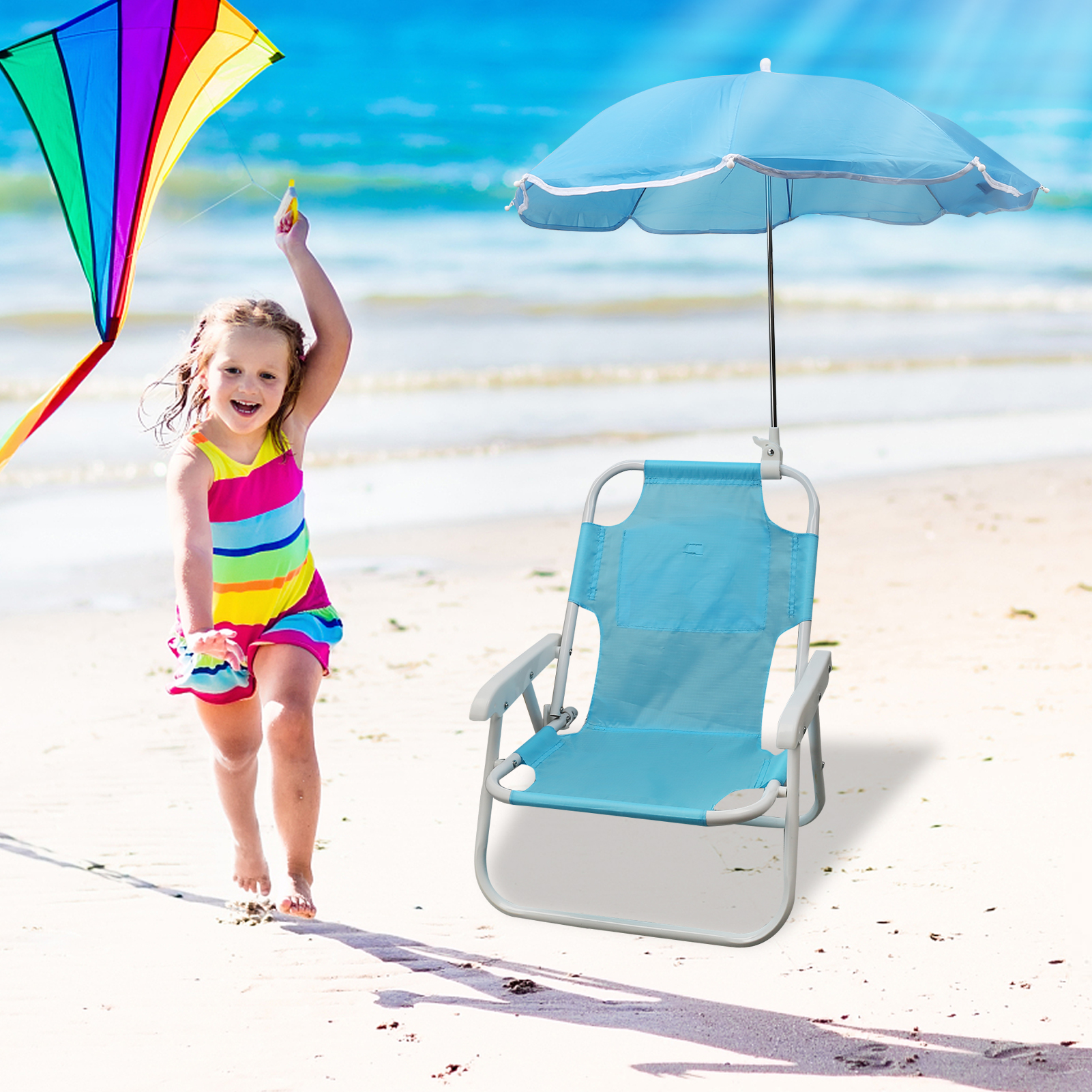 Beach Chairs and Umbrellas Out - مراجعة Kids Outdoor Folding Chair وسعره