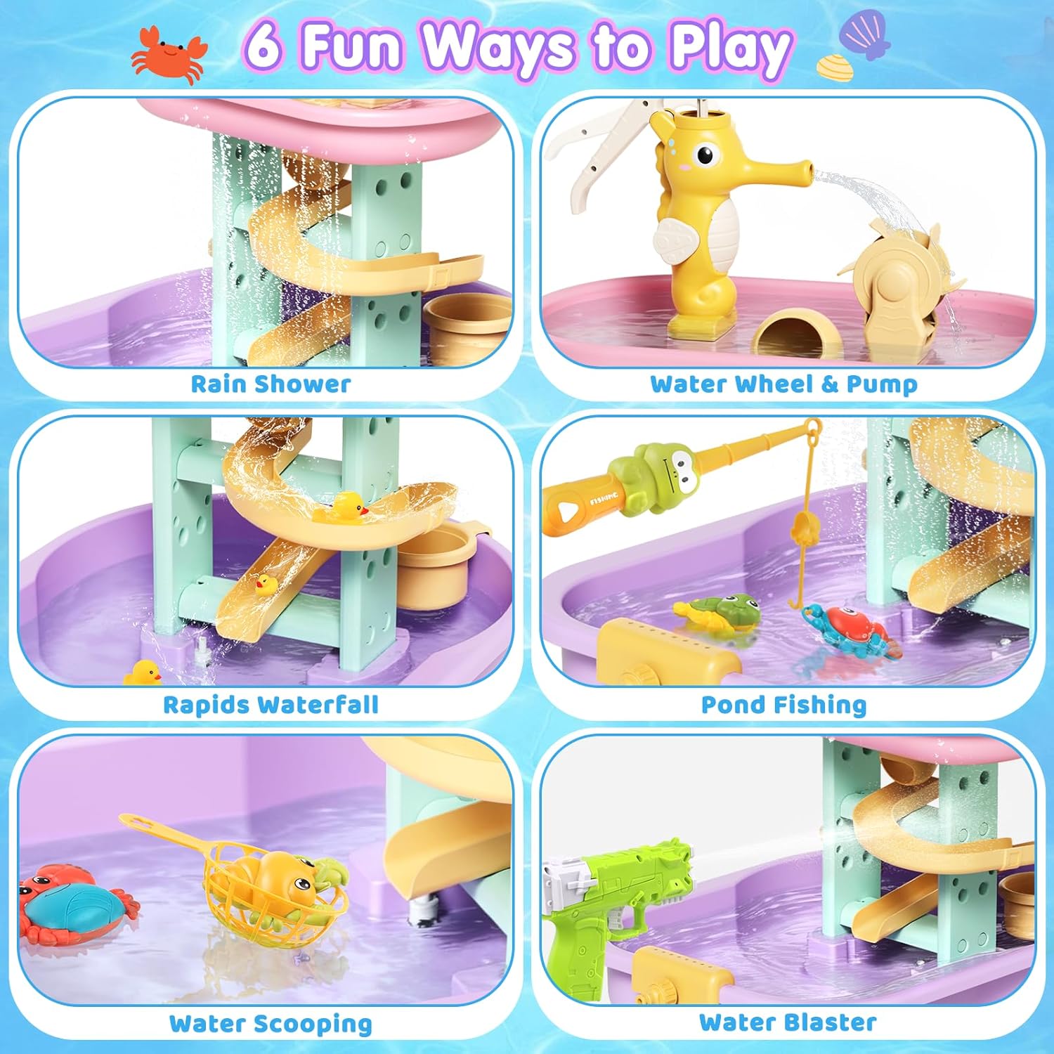 Kids Sand & Water Table with 2 - مراجعة Kids Outdoor Water Table وسعره