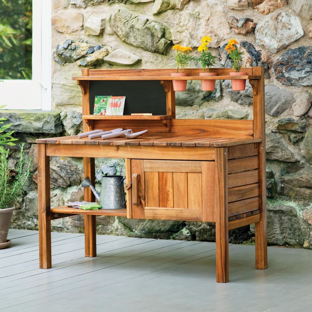Kids Outdoor Potting Bench Woo - مراجعة Kids Outdoor Chalkboard وسعره