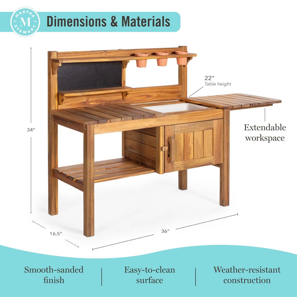 Kids Outdoor Potting Bench Woo - مراجعة Kids Outdoor Chalkboard وسعره