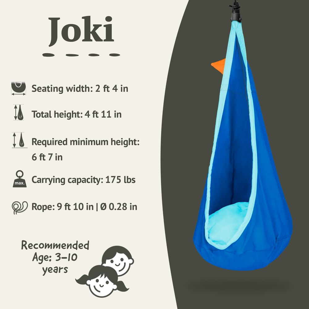 Joki Air Hanging Nest Sensory  - مراجعة Kids Outdoor Nest Swing وسعره