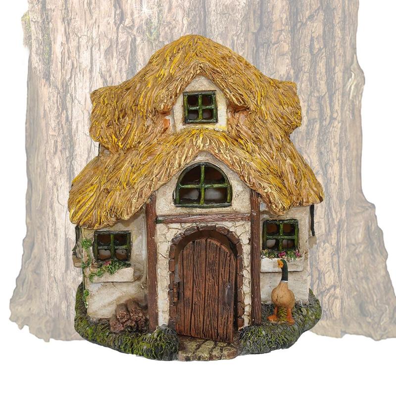 Fairy Garden House Wooden Tree - مراجعة Kids Outdoor Fairy Garden وسعره