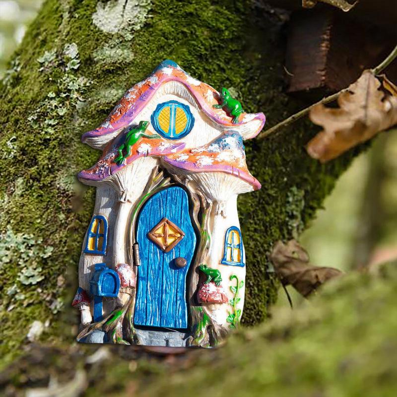 Fairy Garden House Wooden Tree - مراجعة Kids Outdoor Fairy Garden وسعره
