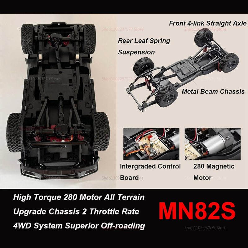 MN82 MN82S RC Crawler Truck 1/ - مراجعة Kids Outdoor Climbing Frame وسعره