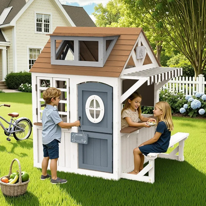 Albott Kids Outdoor Wooden Pla - مراجعة Kids Outdoor Chalkboard وسعره