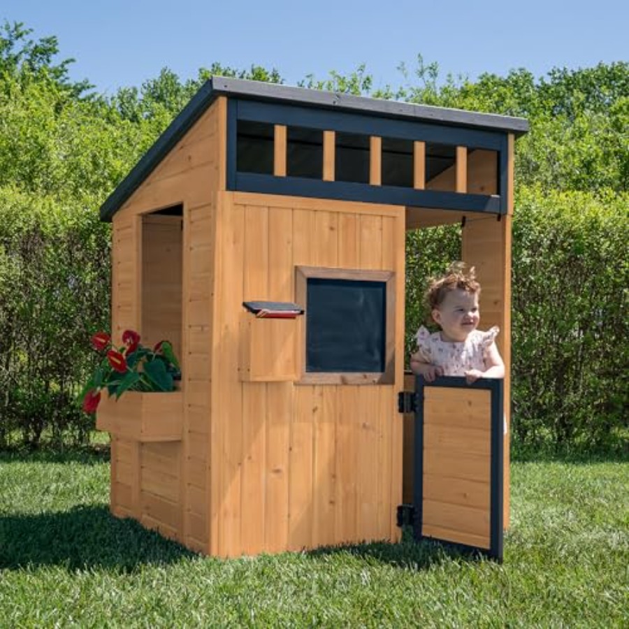 Outdoor kids playhouse for ima - مراجعة Kids Outdoor Chalkboard وسعره