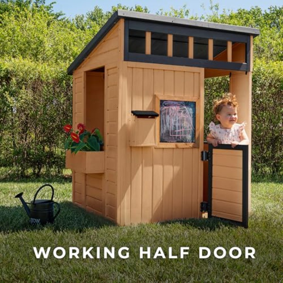 Outdoor kids playhouse for ima - مراجعة Kids Outdoor Chalkboard وسعره