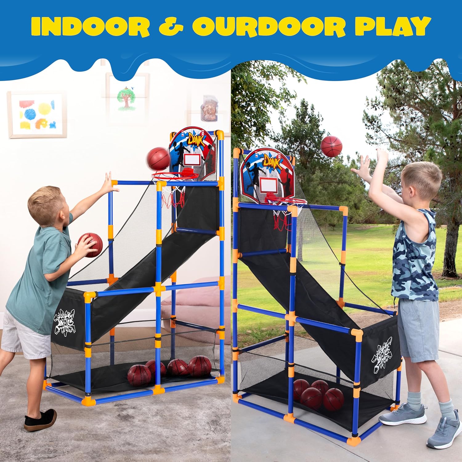 Arcade Basketball Game Set wit - مراجعة Outdoor Games For Kids وسعره