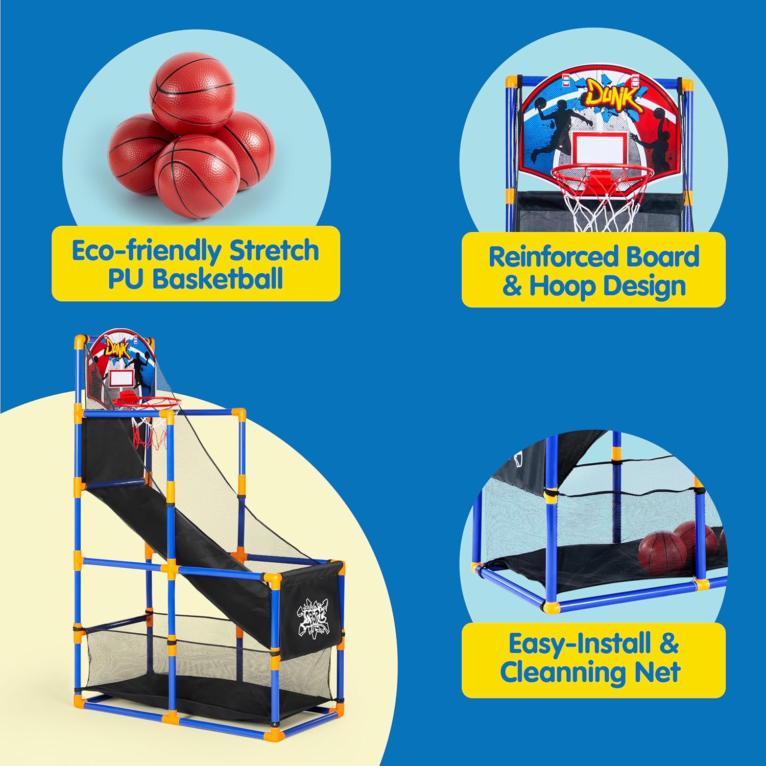 Arcade Basketball Game Set wit - مراجعة Outdoor Games For Kids وسعره