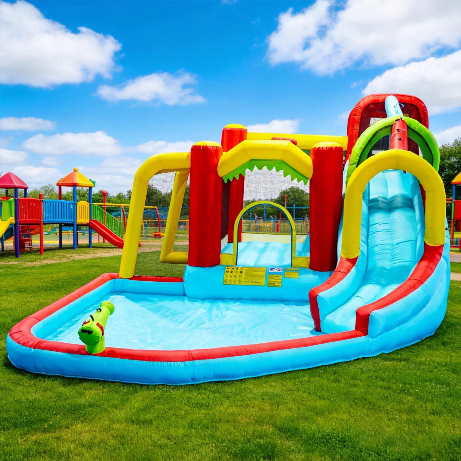 7in1 Inflatable Water Slide Pa - مراجعة Kids Outdoor Park وسعره