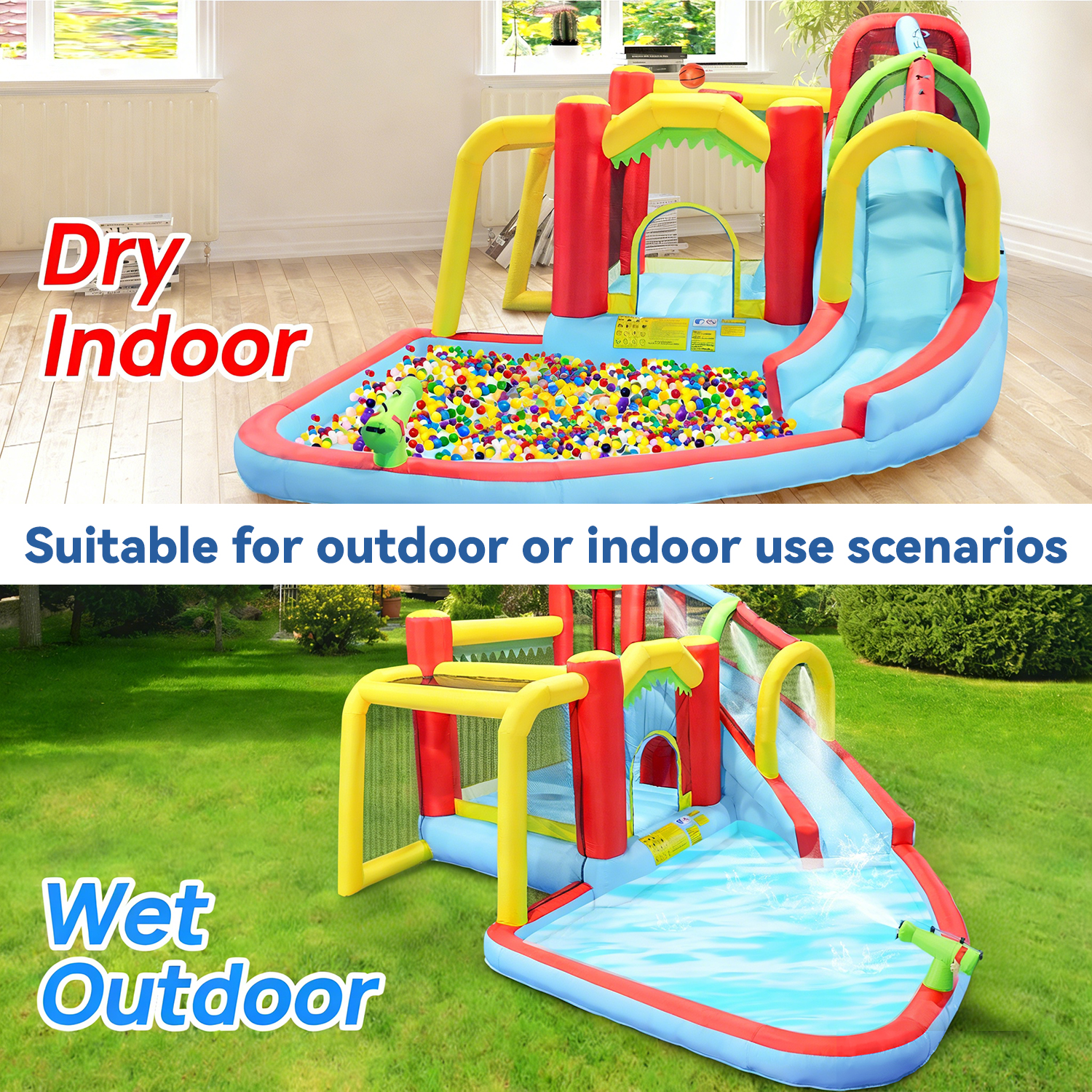 7in1 Inflatable Water Slide Pa - مراجعة Kids Outdoor Park وسعره