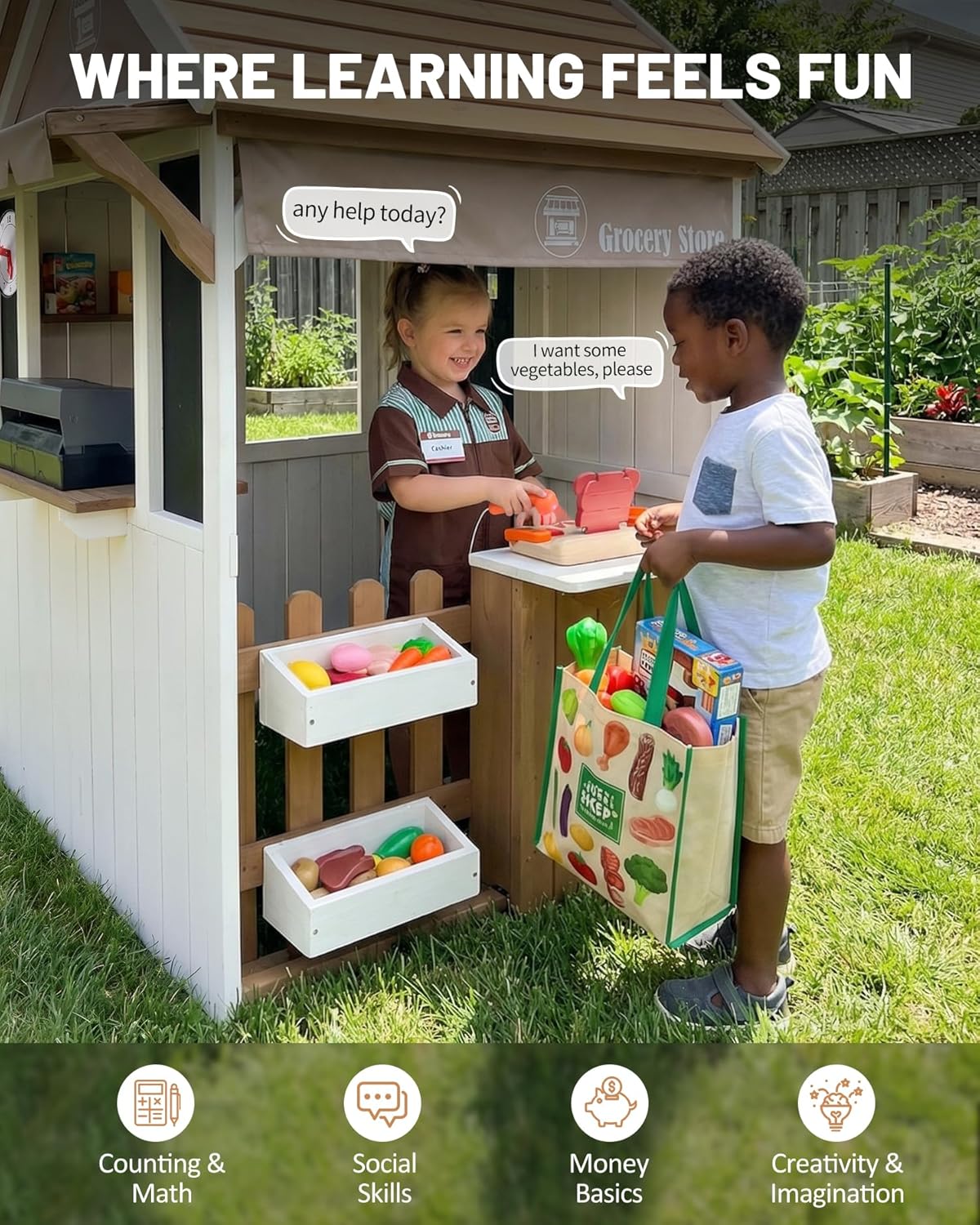 2-in-1 Cedar Wooden Kids Outdo - مراجعة Kids Outdoor Chalkboard وسعره