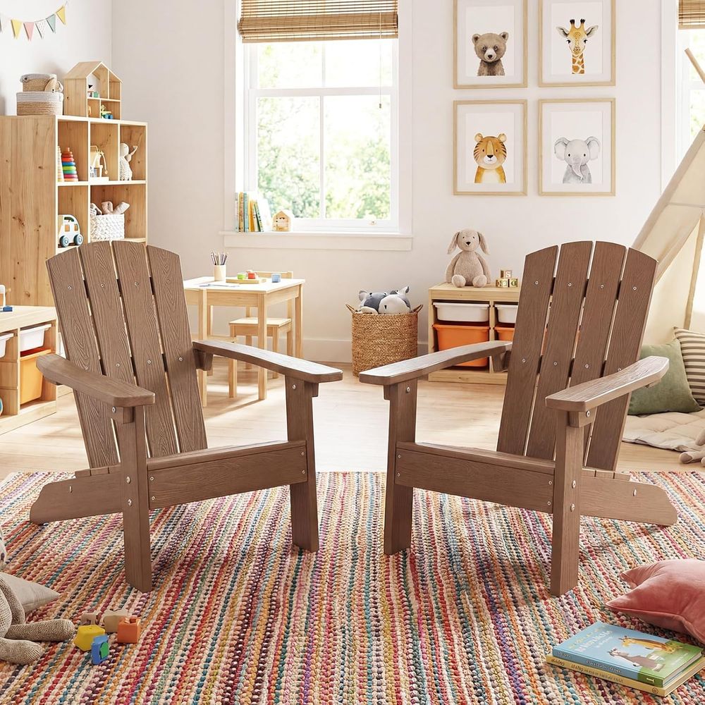Kids Adirondack Chair, All-Wea - مراجعة Kids Outdoor Adirondack Chair وسعره