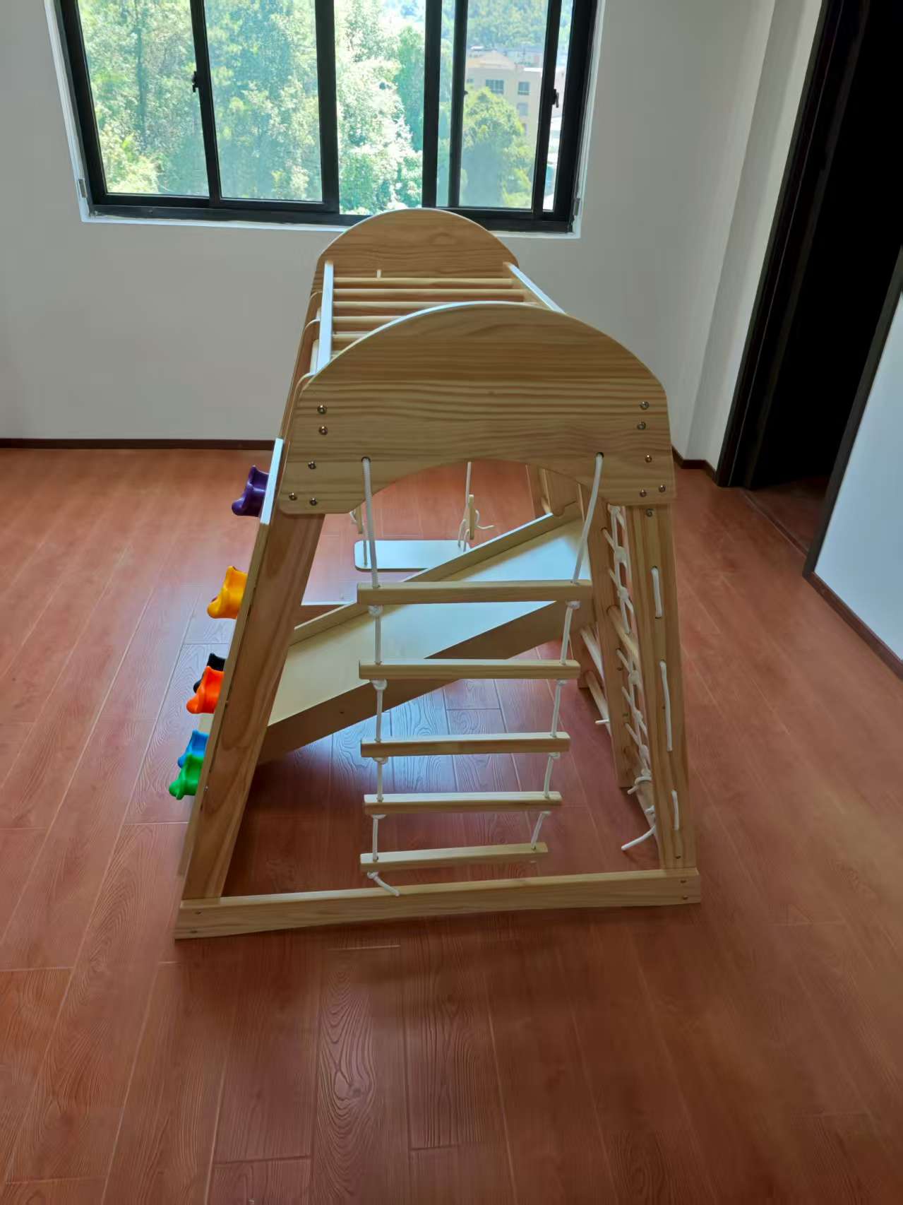 Wooden Kids Climbing Frame Lad - مراجعة Kids Outdoor Climbing Frame وسعره