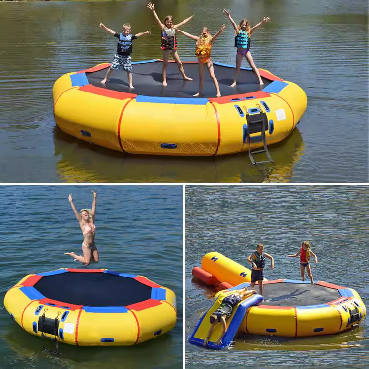 Inflatable Water Trampoline  C - مراجعة Outdoor Children'S Park وسعره