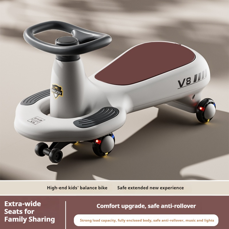 OULEXI V8 Kids Swing Car 1-6 Y - مراجعة Kids Outdoor Ride On وسعره