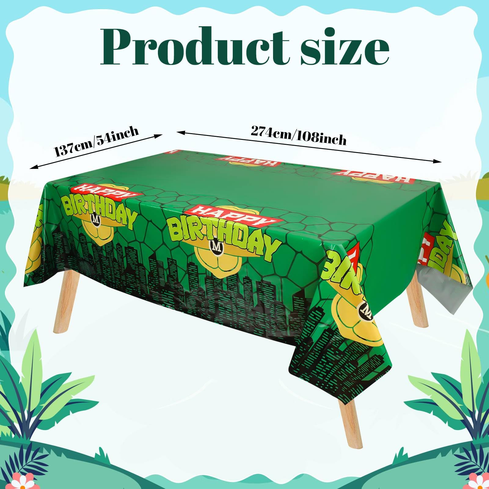 Ninja Turtle Tablecloth for Ki - مراجعة Kids Outdoor Water Table وسعره
