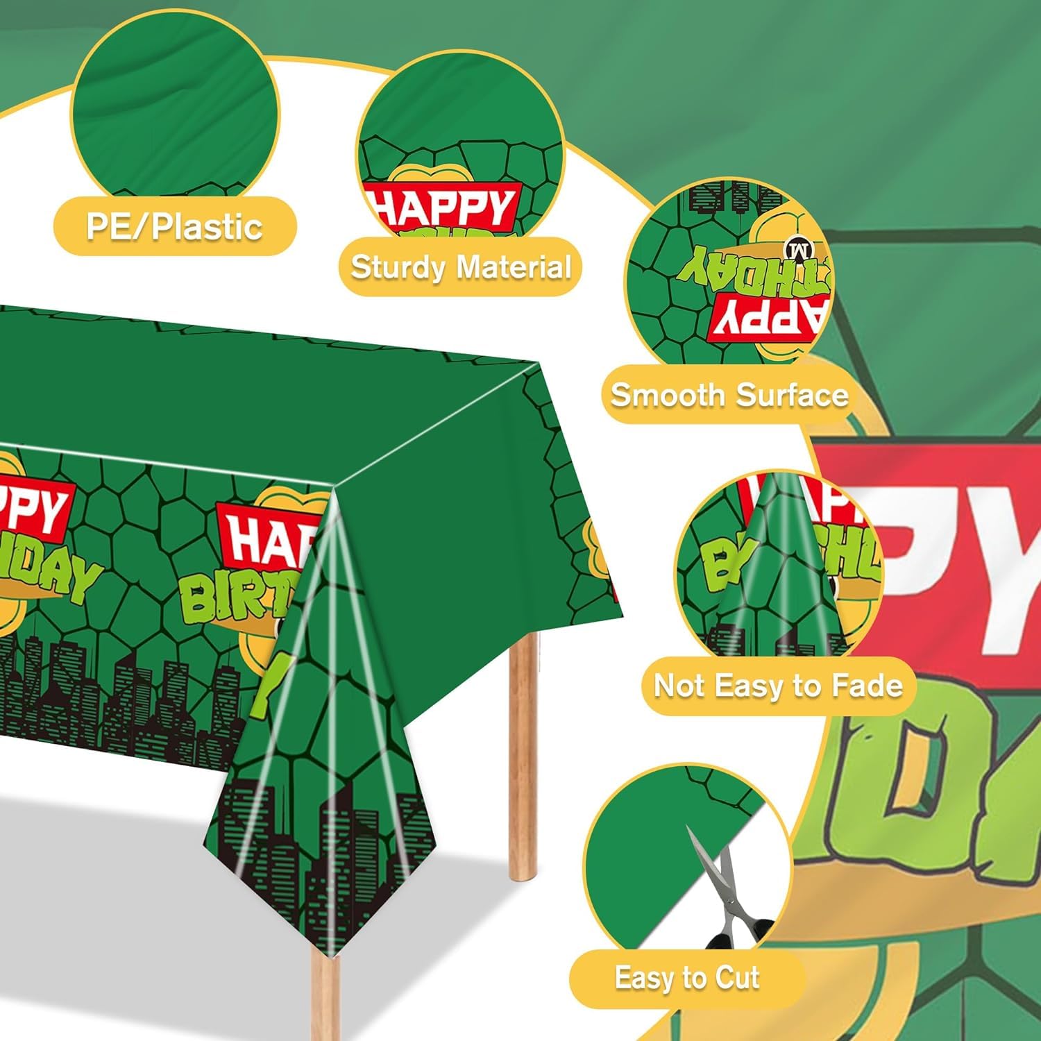 Ninja Turtle Tablecloth for Ki - مراجعة Kids Outdoor Water Table وسعره