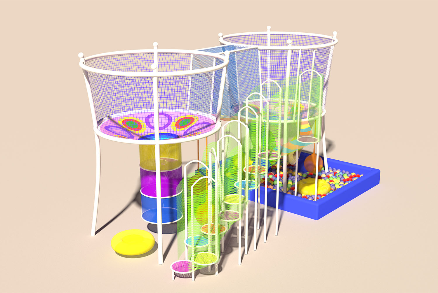 Rainbow Net Playground for Adv - مراجعة Kids Outdoor Climbing Frame وسعره