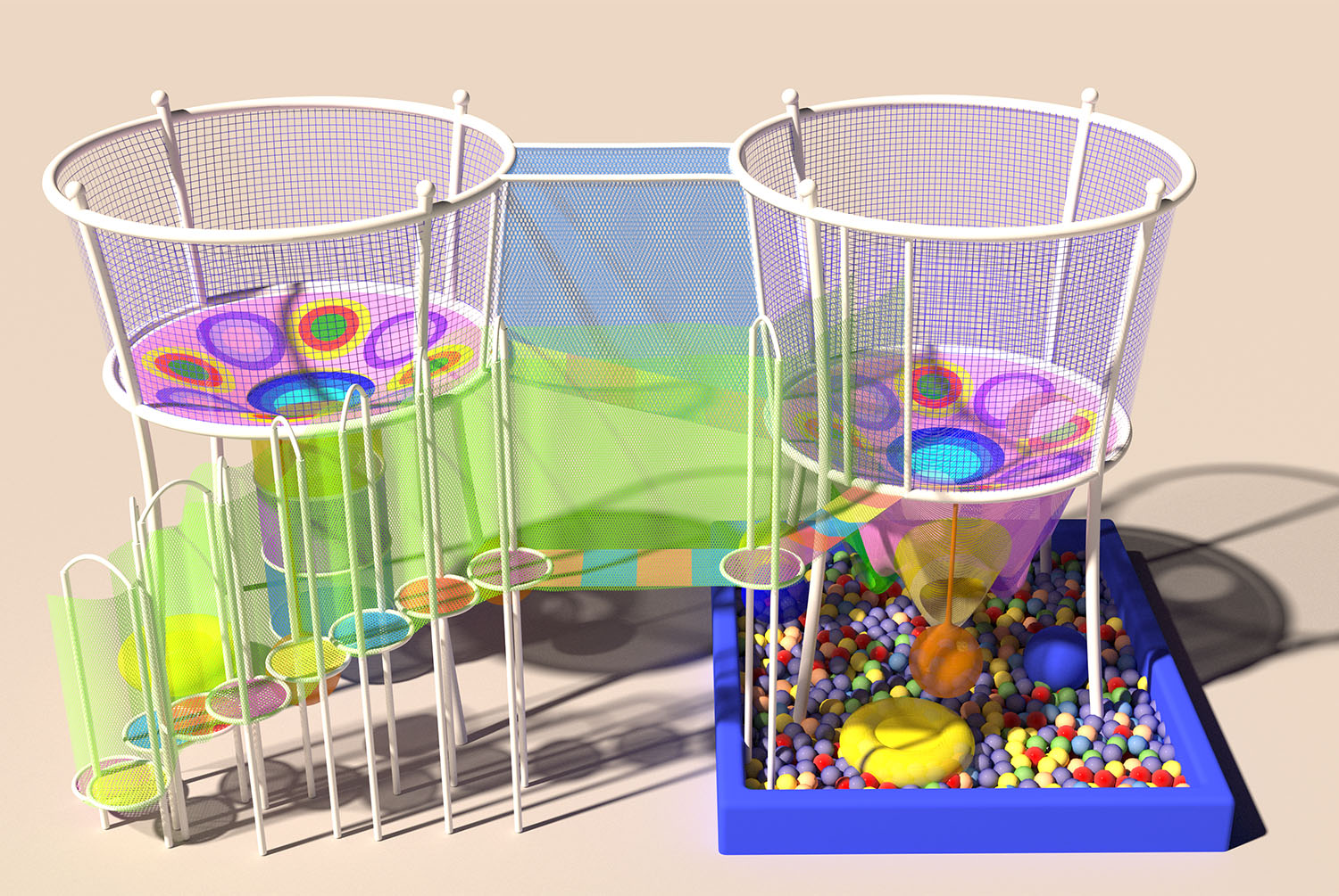 Rainbow Net Playground for Adv - مراجعة Kids Outdoor Climbing Frame وسعره