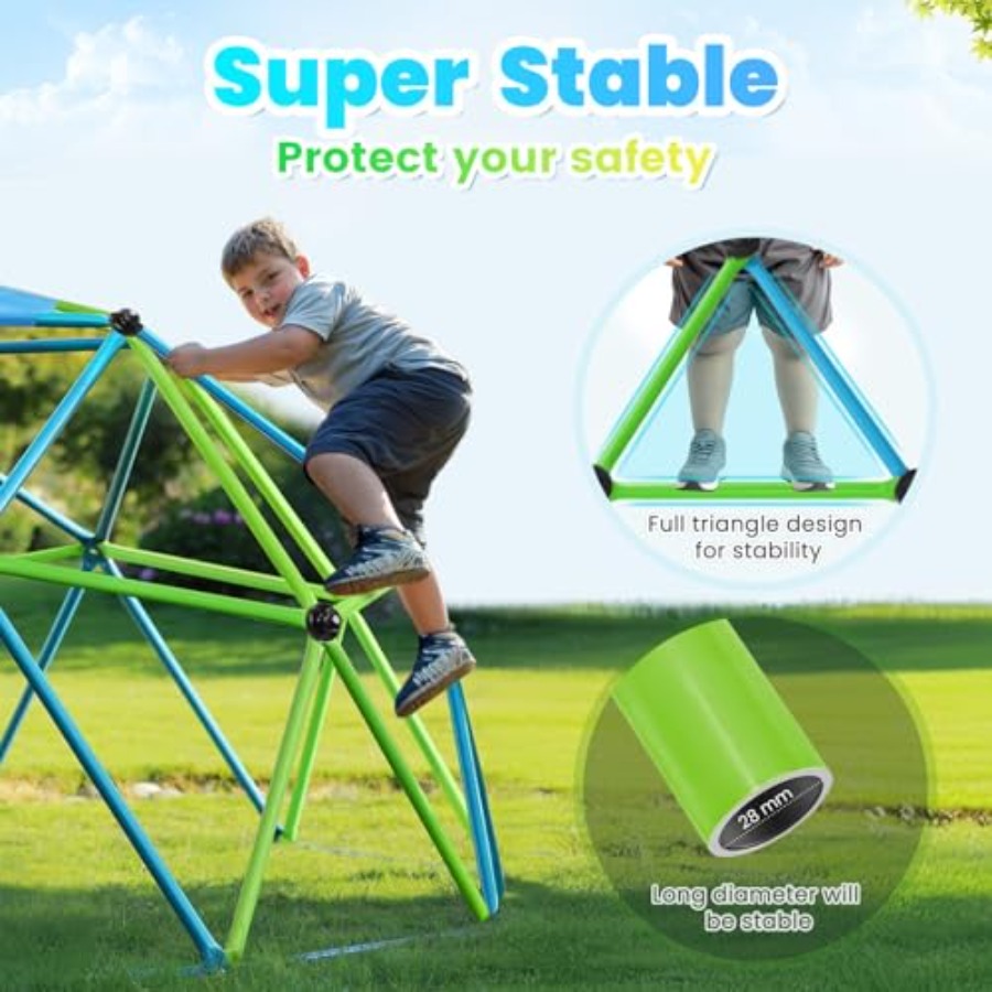 Outdoor Geometric Dome Climber - مراجعة Kids Outdoor Climbing Frame وسعره