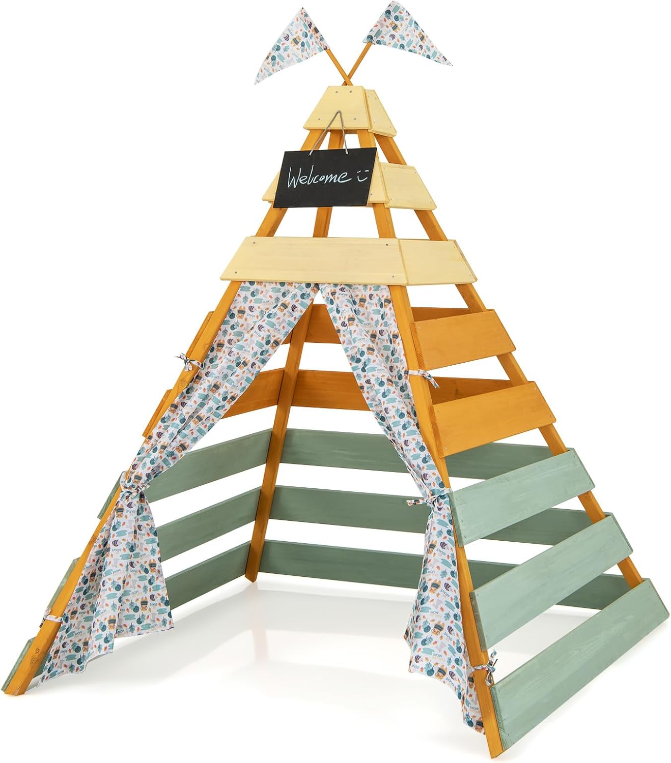 Teepee Tent for Kids, Large Ki - مراجعة Kids Outdoor Chalkboard وسعره