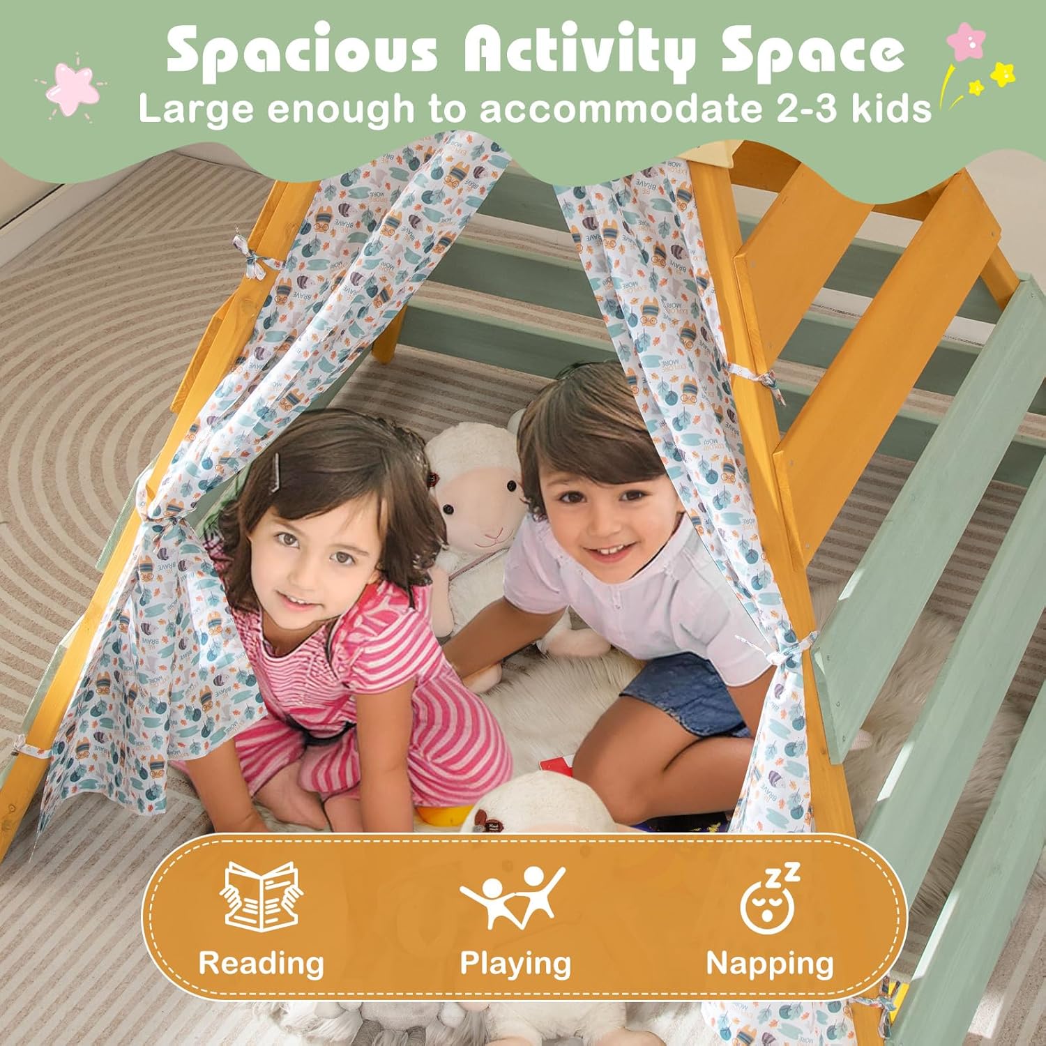 Teepee Tent for Kids, Large Ki - مراجعة Kids Outdoor Chalkboard وسعره