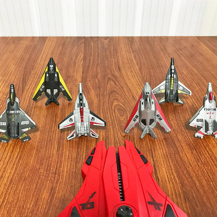 6pcs Fighter Plane Red Launche - مراجعة Outdoor Games For Kids وسعره