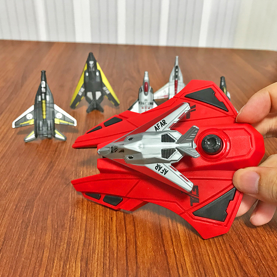 6pcs Fighter Plane Red Launche - مراجعة Outdoor Games For Kids وسعره