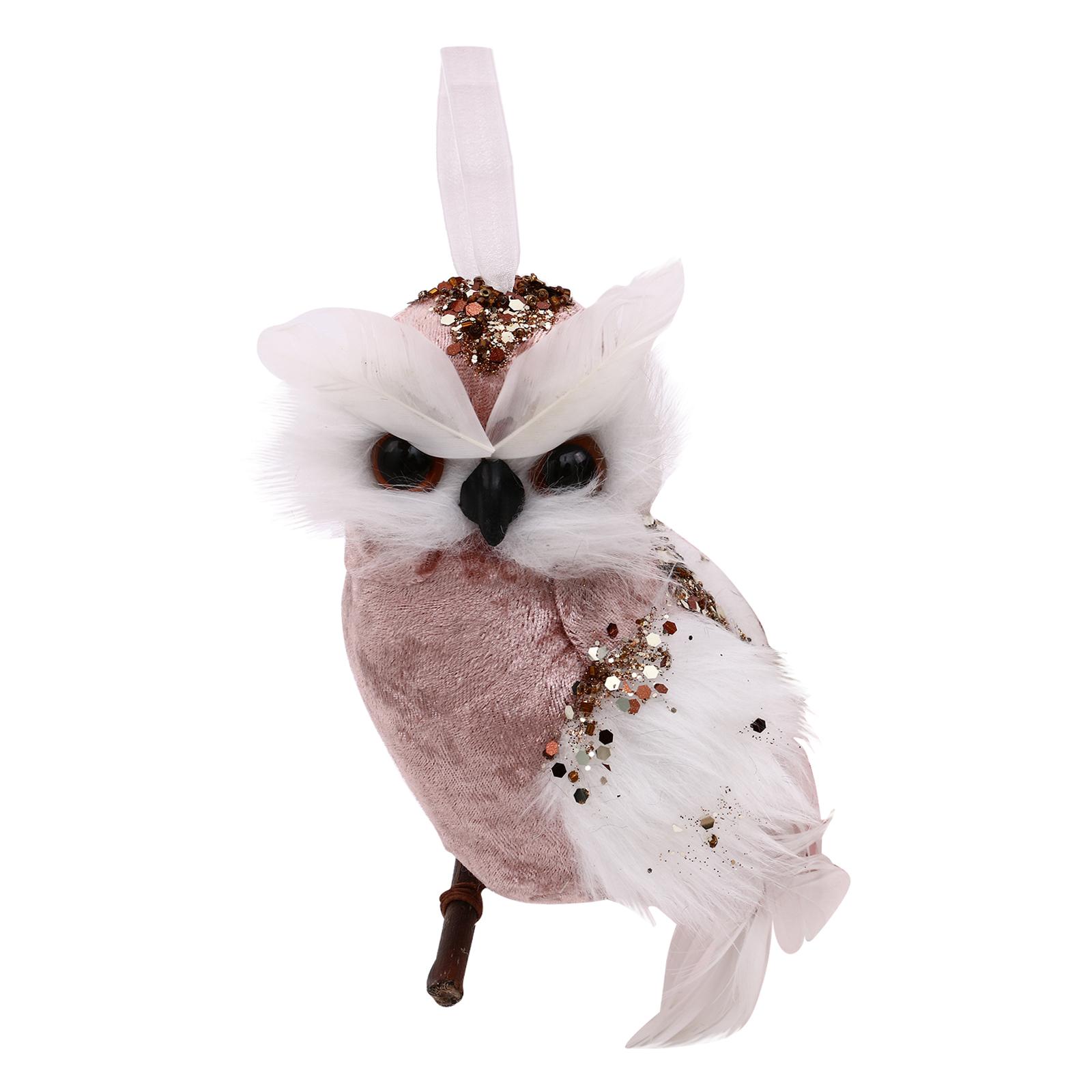 Feathered Owl Sculpture Model  - مراجعة Kids Outdoor Fairy Garden وسعره