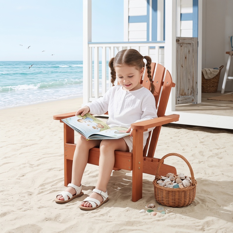 Wooden Kid's Adirondack Chair  - مراجعة Kids Outdoor Adirondack Chair وسعره