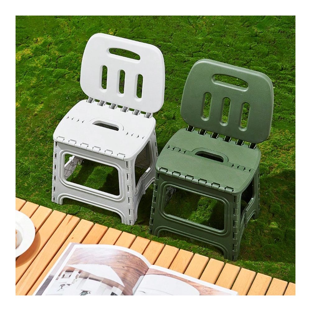 Folding Stool With Backrest, S - مراجعة Kids Outdoor Folding Chair وسعره