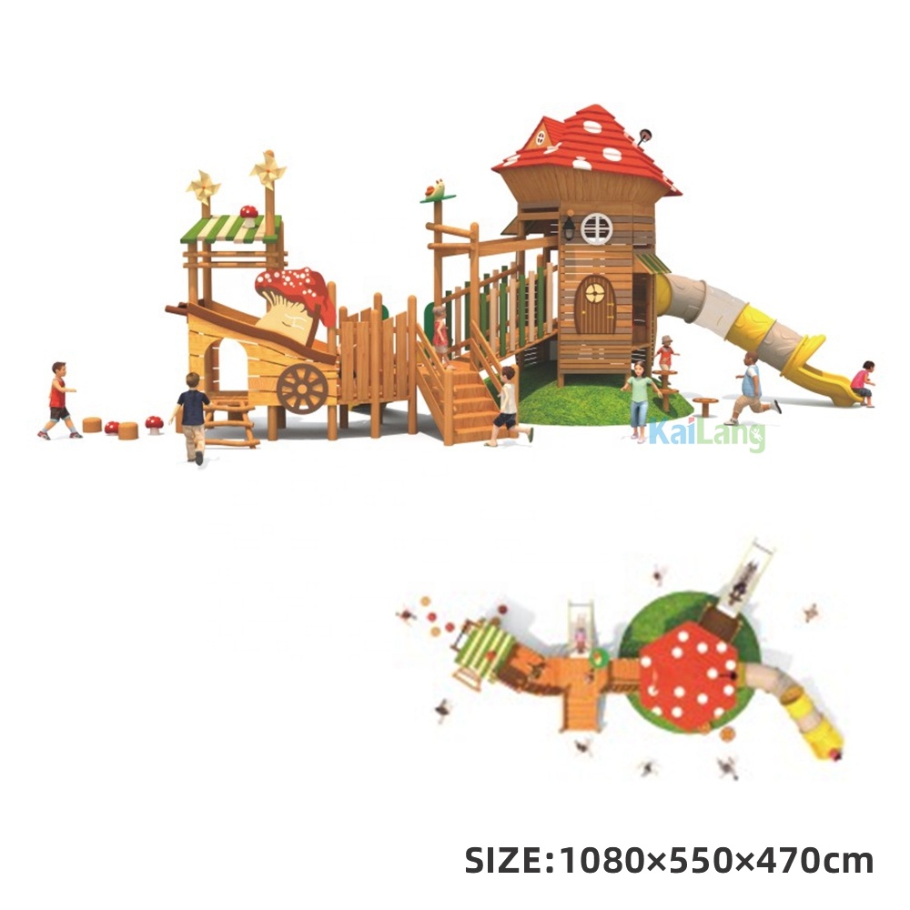 Forest Mushroom House Shape Wo - مراجعة Outdoor Children'S Park وسعره