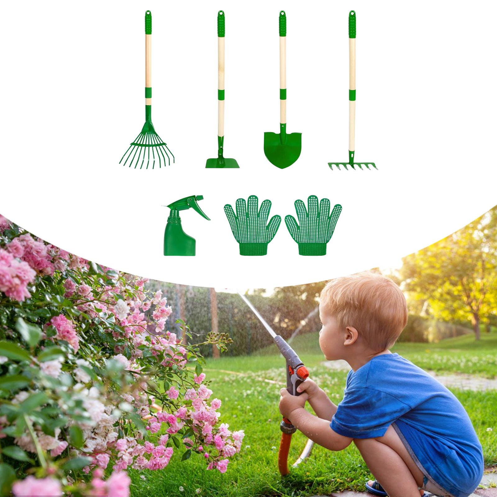 6x Kids Gardening Tools Set Ou - مراجعة Kids Outdoor Garden Set وسعره