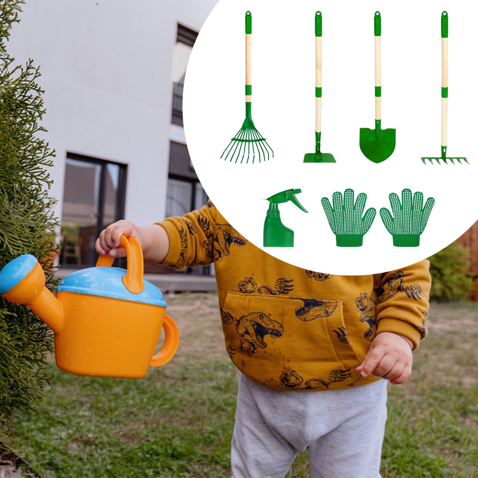 6x Kids Gardening Tools Set Ou - مراجعة Kids Outdoor Garden Set وسعره