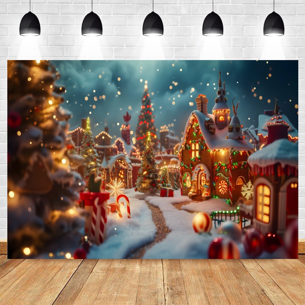 Winter Christmas Backdrop Outd - مراجعة Kids Outdoor Treehouse وسعره