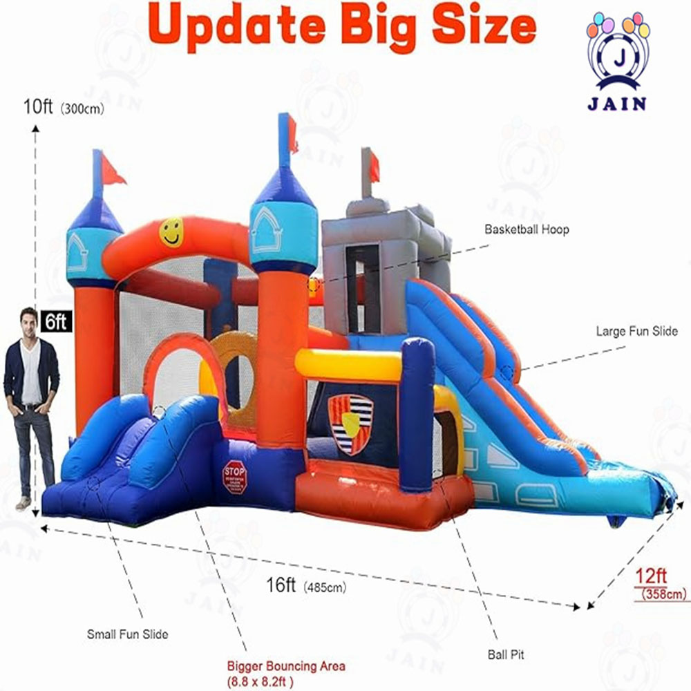 Inflatable Bounce House Castle - مراجعة Kids Outdoor Jumping وسعره