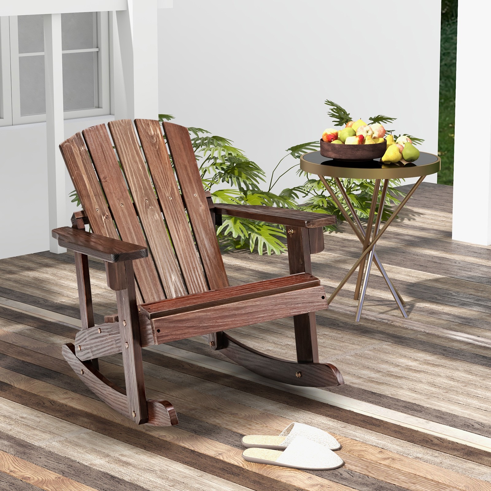 4PCS Kid Adirondack Rocking Ch - مراجعة Kids Outdoor Adirondack Chair وسعره