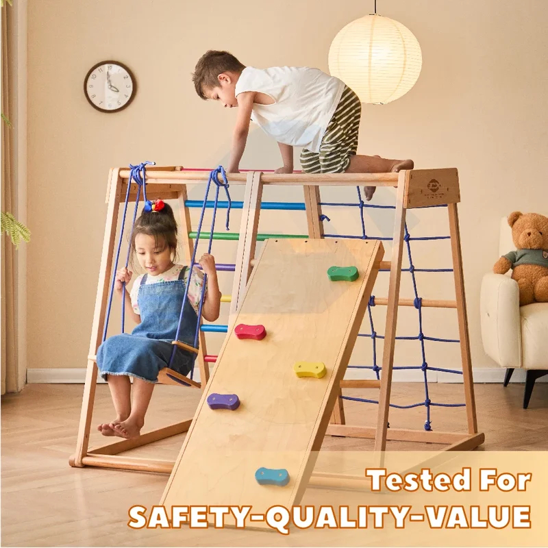 Wooden Climbing Frame Indoor P - مراجعة Kids Outdoor Climbing Frame وسعره